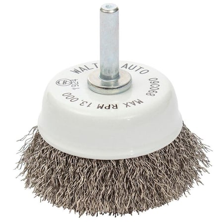 Allsteel 2-3/8 In. Mtd Cup Brush Stainless Steel